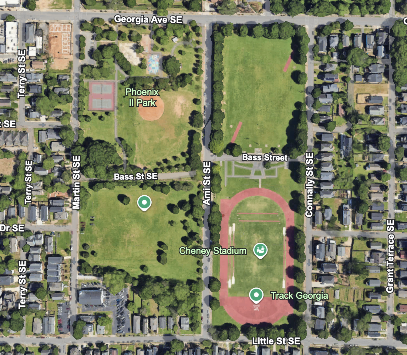Map of Cheney site and immediate neighbors